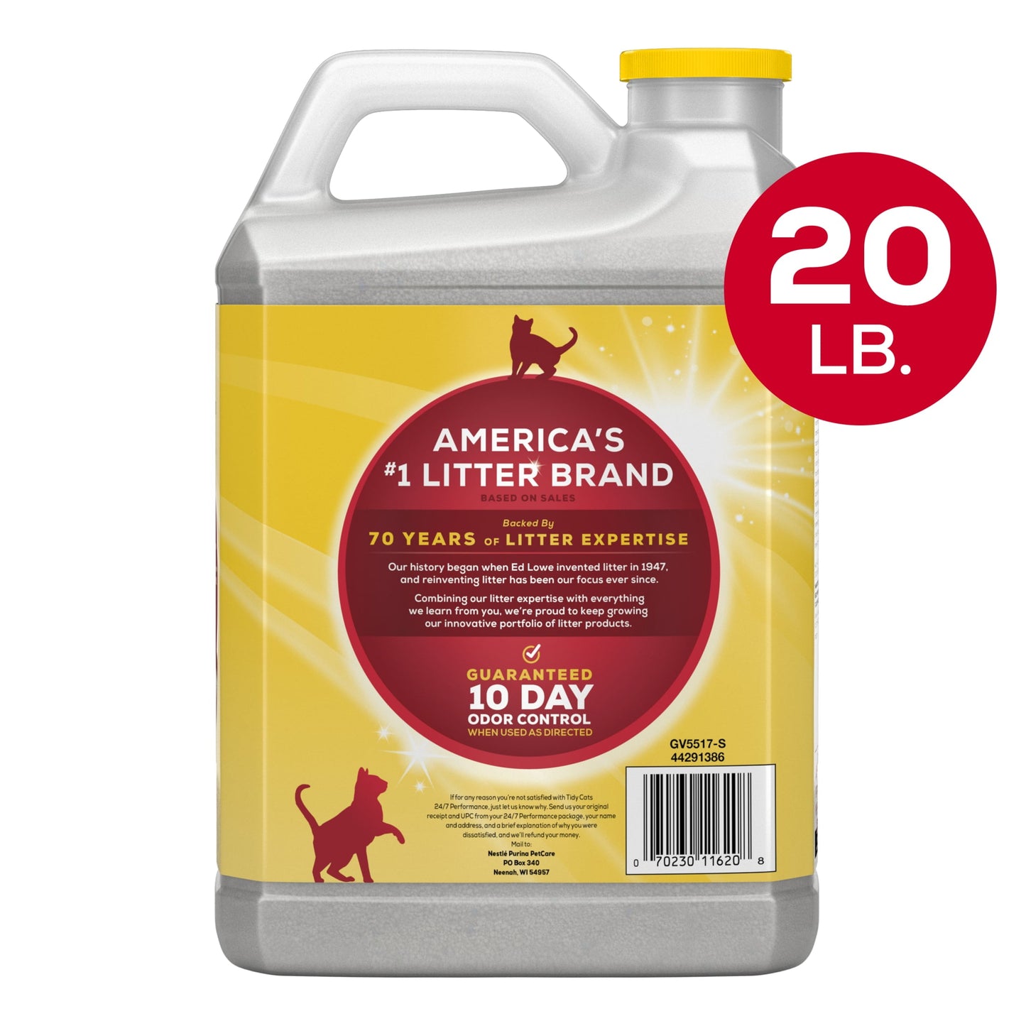 Purina  24/7 Clumping Cat Litter, Low Dust, Deodorizing, 20 Lb. Jug